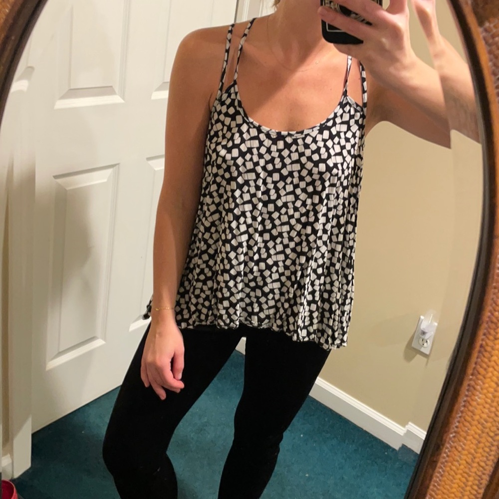 Black & White Checkered Top